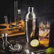Set barman pentru bauturi si cocktail-uri, shaker, 15 piese, argintiu, Klausberg