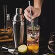 Set barman pentru bauturi si cocktail-uri, shaker, 15 piese, argintiu, Klausberg