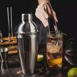 Set barman pentru bauturi si cocktail-uri, shaker, 15 piese, argintiu, Klausberg