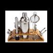 Set barman pentru bauturi, cocktailuri, shaker, 13 piese, argintiu, Klausberg