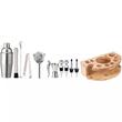 Set barman pentru bauturi, cocktailuri, shaker, 12 elemente, argintiu, Klausberg