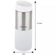 Cana termica, termos din inox, alb, capacitate 420 ml, Klausberg