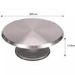 Placa din aliaj de aluminiu, suportul rotativ pentru servit prajituri, tort , 31 x 12.5 cm, Klausberg