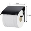 Suport rola prosoape de bucatarie, servetele, inox, 12 x 12.3 x 1.6 cm, negru,  Klausberg