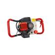 Motoburghiu de pamant pe benzina cu 3 burghie, motor in 2 timpi, 6 CP, Red Technic