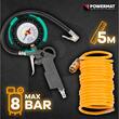 Kit accesorii pentru compresor, pistol umflat, suflat 18 elemente, Powermat