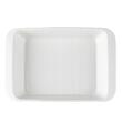 Vas termorezistent din ceramica dreptunghilar pentru cuptor, 34 x 23 x 7 cm, capacitate 3 litri, alb, Satia Florina