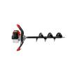 Motoburghiu de pamant pe benzina cu 3 burghie, motor in 2 timpi, 6 CP, Red Technic