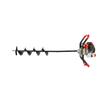 Motoburghiu de pamant pe benzina cu 3 burghie, motor in 2 timpi, 6 CP, Red Technic