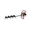 Motoburghiu de pamant pe benzina cu 3 burghie, motor in 2 timpi, 6 CP, Red Technic