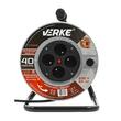 Rola prelungitor cablu cu cadru metalic 40 metri 3 x 1,5 mm Verke