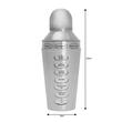 Shaker pentru bauturi si cockteil, 600ml, argintiu, cu retete, din inox, Kinghoff