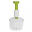 Tocator pentru legume, cu lamele din inox si sistem de centrifuga, 15x23cm, Kinghoff