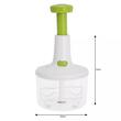 Tocator pentru legume, cu lamele din inox si sistem de centrifuga, 15x23cm, Kinghoff