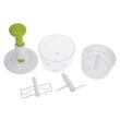 Tocator pentru legume, cu lamele din inox si sistem de centrifuga, 15x23cm, Kinghoff