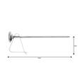 Termometru alimentar de bucatarie din inox cu sonda si clema de prindere,  interval temperatura -20°C la 100°C, Kinghoff 
