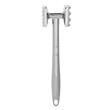 Ciocan pentru fragezire si batut carne, din inox, 2 capete de batere, 24 cm x 5 cm x 4,5 cm, 400 g, argintiu, Kinghoff