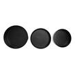 Set 3 forme antiaderente pentru copt tort, prajituri, cu perete detasabil, 24 , 26, 28 cm, negre, Kinghoff