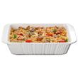 Vas termorezistent din ceramica dreptunghilar pentru cuptor, 34 x 23 x 7 cm, capacitate 3 litri, alb, Satia Florina
