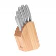 Set 5 cutite din inox, cu suport din lemn ,Kinghoff
