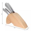 Set cutite din inox, suport lemn, 6 piese, Kinghoff