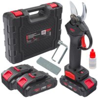 Foarfeca electrica pentru taiat crengi cu 2 x acumulatori 2 Ah, 30mm 20V, Red Technic
