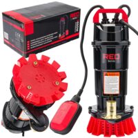 Pompa submersibila pentru apa curata si murdara cu plutitor, 1" capacitate 8000 l/h, Red Technic