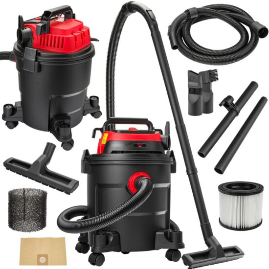 Aspirator industrial umed/uscat, putere 2000 W, capacitate rezervor 20 l, Red Technic