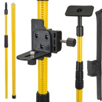 Trepied telescopic pentru nivela laser, inaltime maxima 4 m, Red Technic