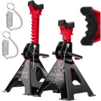 Set 2 capre sustinere , capacitate 3 tone, 272 - 405 mm, Red Technic
