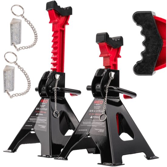 Set 2 capre sustinere , capacitate 3 tone, 272 - 405 mm, Red Technic