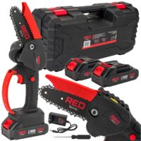 Fierastrau electric cu lant pentru taiat ramuri, cu acumulatori, 20V, 2Ah, Red Technic