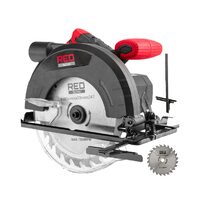 Fierastrau circular de mana, pentru taierea lemnului, 2300 W, disc 185mm, adancime taiere 65mm, Red Technic