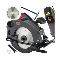 Fierastrau circular de mana, pentru taierea lemnului, 2250 W, disc 185mm, adancime taiere 65mm, Red Technic