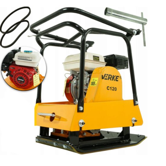 Placa vibranta cu motor pe benzina 6.5cp 59cm x 45cm 98kg, Compactoare Verke