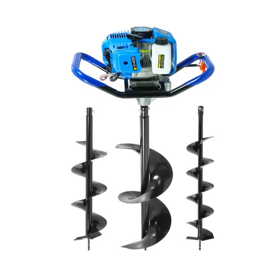 Motoburghiu 5.2 Cp, 3 burghie 15, 20, 25 Cm, Freza ,Foreza Pamant, Baug