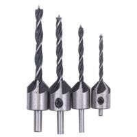 Set 4 burghie pentru lemn, 45 grade 3-93 mm, Powermat
