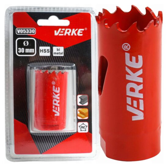 Carota bimetal pentru lemn, fier, 30mm Verke