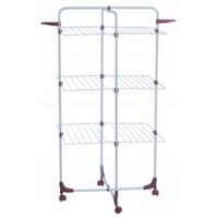 Uscator vertical pentru rufe, pliabil, pe roti, Inaltime 140 cm, 25 m Sepio
