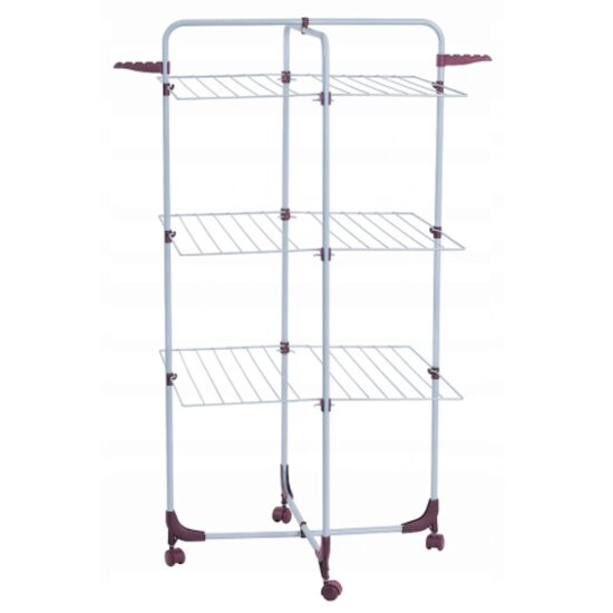 Uscator vertical pentru rufe, pliabil, pe roti, Inaltime 140 cm, 25 m Sepio
