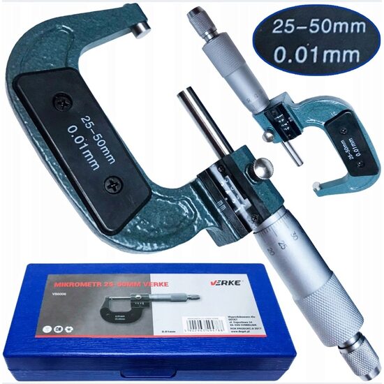 Mictrometru 25 - 50 mm, pentru masurarea dimensiunilor, mecanic, Verke