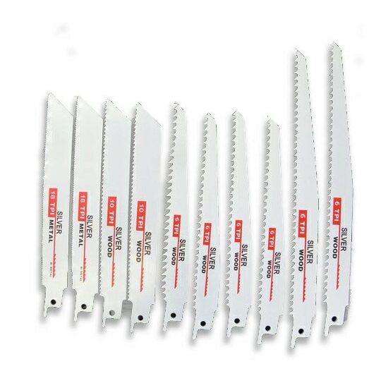 Set 10 Lame pentru Fierastrau Pendular Sabie Multifunctional 