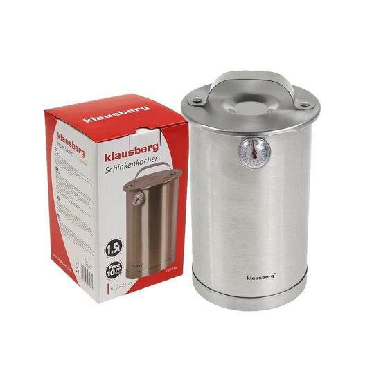 Dispozitiv, aparat din ionx pentru preparat sunca presata, cu termometru, 1.5L, Klausberg