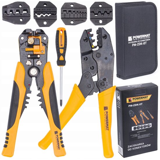 Set clesti sertizare cabluri electrice, Powermat 