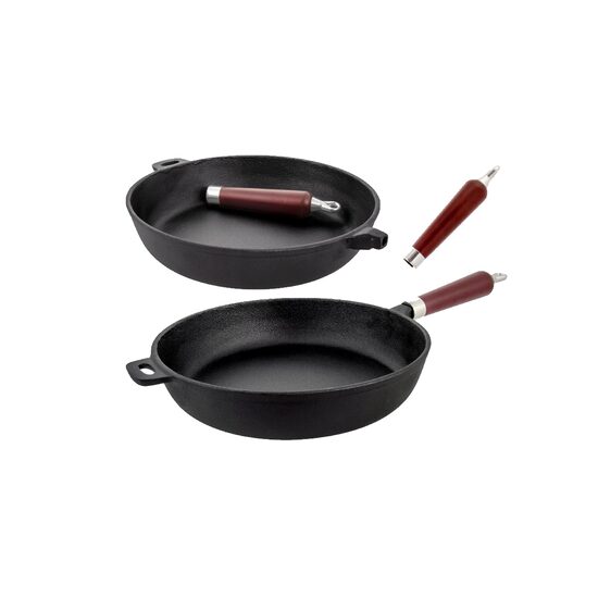 Tigaie din fonta, neagra, 30 cm, KingHoff
