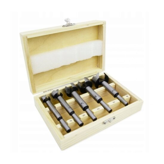 Set 5 Freze Lemn Profesionale pentru Freza Oberfreza Prindere 8mm 15-35mm Silver