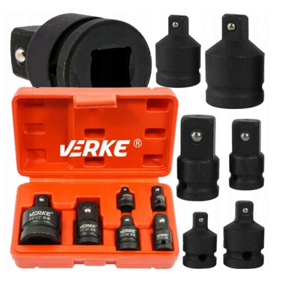 Trusa 6 piese adaptor impact 1/2, 1/4, 3/4, 3/8 Verke