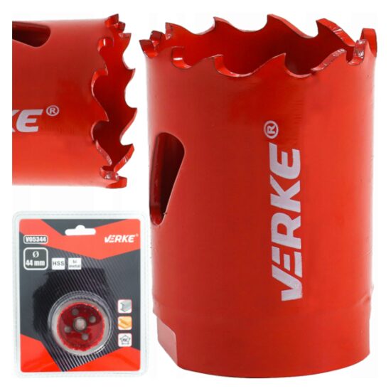 Carota bimetal pentru lemn, fier, pvc, 44mm Verke