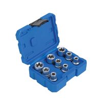 Trusa tubulare tip E, E10-E24, torx, 9 piese, Satra