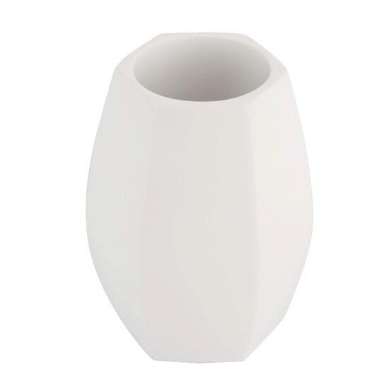 Suport din ceramica pentru periute dinti, pensule, alb, Sepio
